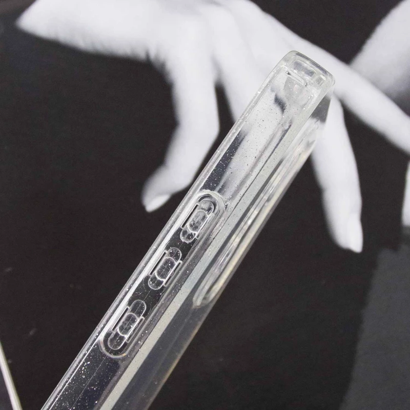 Прозорий чохол з блискітками Xiaomi Redmi 9 – Clear. Фото 6 з 7