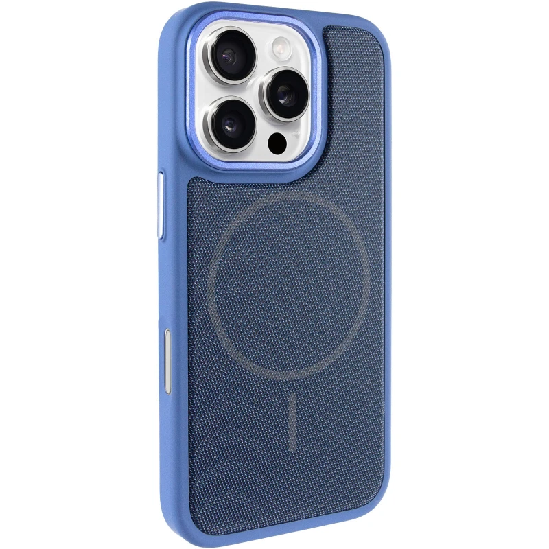 Чохол TPU TechWoven Hybrid with MagSafe для Apple iPhone 16 Pro – Blue. Фото 2 з 8