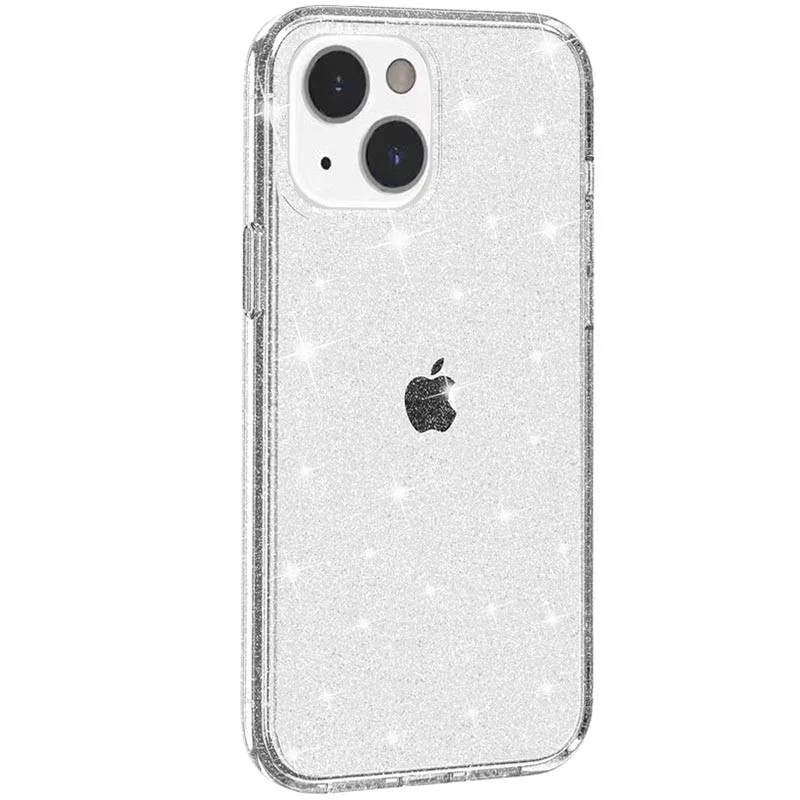 Блестящий силиконовый чехол на Apple iPhone 14 (6.1") – Clear. Фото 9 из 10