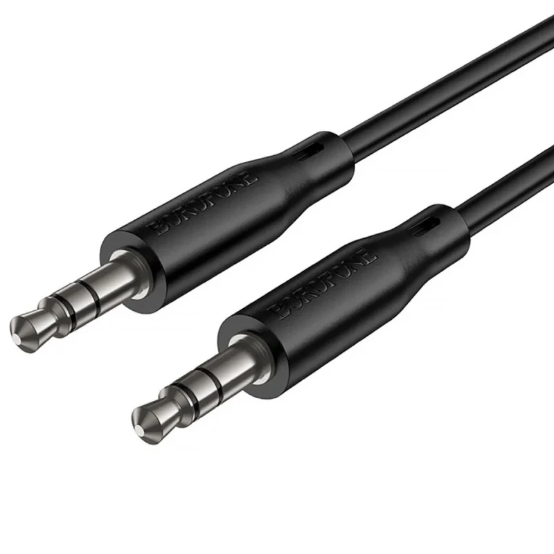 Аудио кабель Aux Borofone BL25 Nice (1m) – Black. Фото 6 из 12