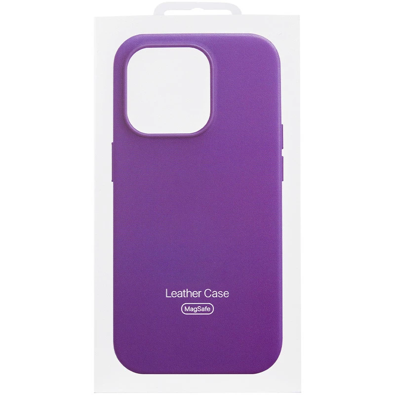 Шкіряний чохол Silicone Case Premium з MagSafe and Animation на Apple iPhone 14 Pro (6.1") – Deep Violet. Фото 7 з 9