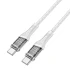 Дата кабель Hoco U111 Discovery Edition Type-C to Type-C 60W (1.2m) – Grey. Фото 3 з 4