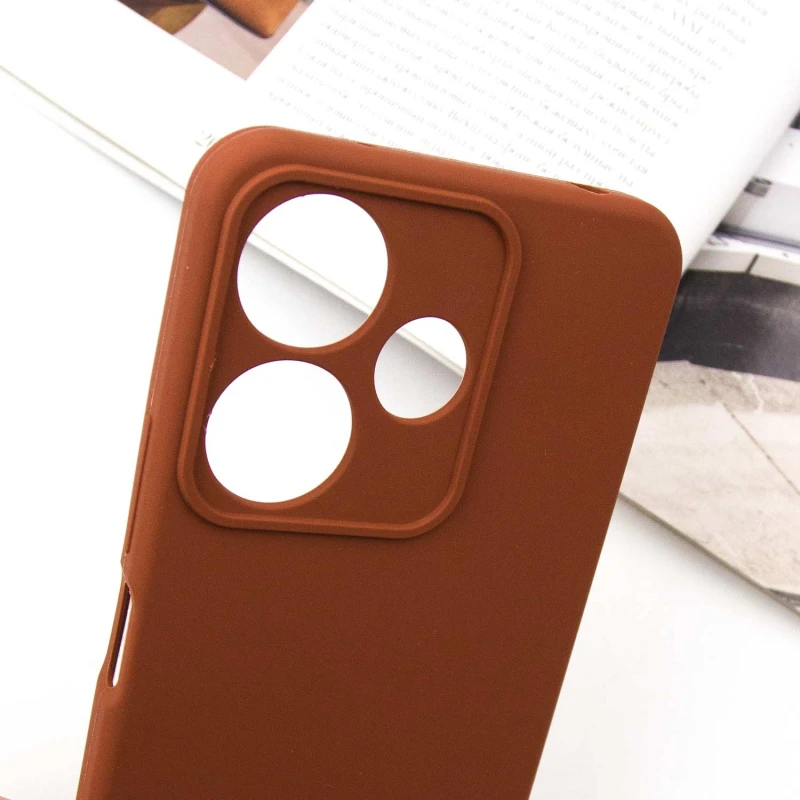 Чохол Silicone Cover Ummi Lakshmi Full Camera (AA) для Xiaomi Redmi 13 4G – Коричневий / Brown. Фото 5 з 5