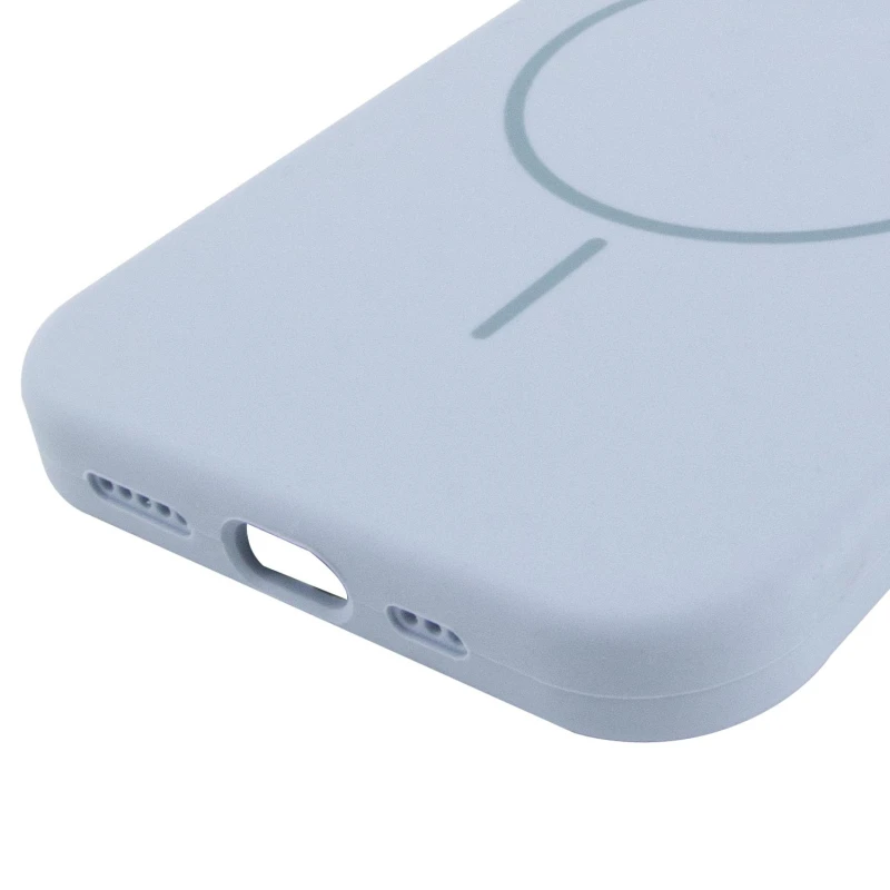 Чохол Silk Full Protective (AA) NO LOGO with Magnetic Fit для Apple iPhone 14 (6.1") – Блакитний / Lilac Blue. Фото 6 з 6