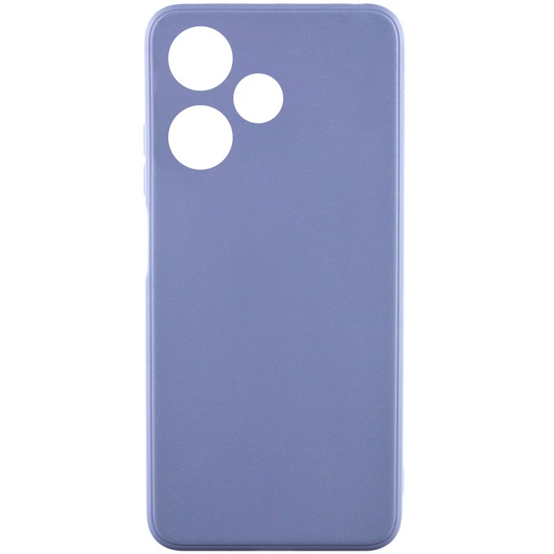 

Цветной силиконовый чехол с защитой камеры для Infinix Hot 30 (Голубой / Mist blue), Блакитний / mist blue