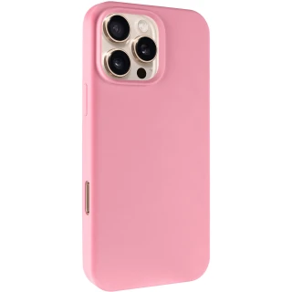 Чохол з закритим низом Silicone Case на Apple iPhone 16 Pro Max — Рожевий / Light pink