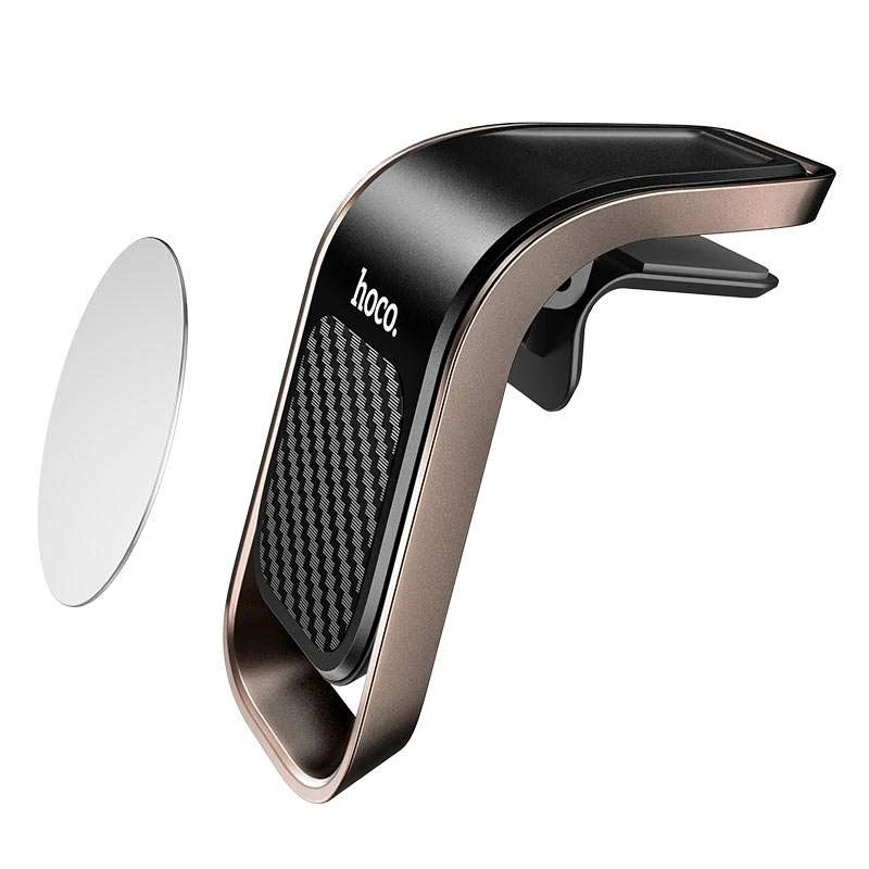 Автотримач Hoco CA74 магнітний – Чорно - сталевий. Фото 2 з 4