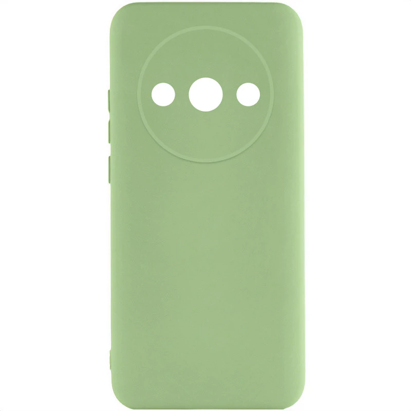 

Чехол Silicone Case Lakshmi с закрытой камерой для Xiaomi Redmi A3 (Зеленый / Pistachio), Зелений / pistachio