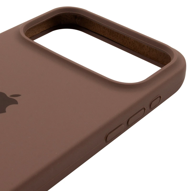 Чохол Silicone Case з закритим низом на Apple iPhone 17 Pro Max (6.9") – Коричневий / Brown. Фото 5 з 6
