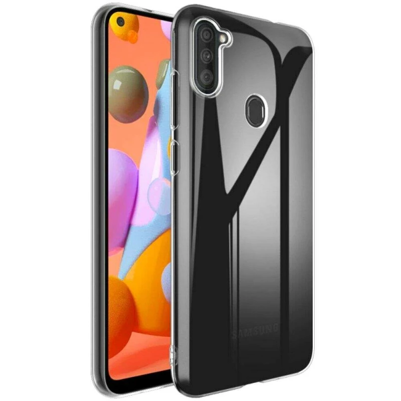 Ультратонкий силіконовий чохол 1мм на Samsung Galaxy M11 – Безбарвний (прозорий). Фото 2 з 4