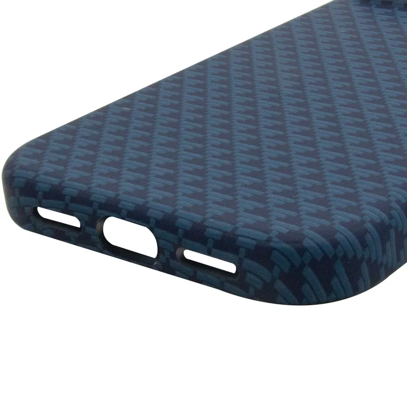 Чехол TPU+PC KVZV Triangular Pattern with Magnetic Fit для Apple iPhone 15 Pro Max (6.7") – Blue. Фото 6 из 6