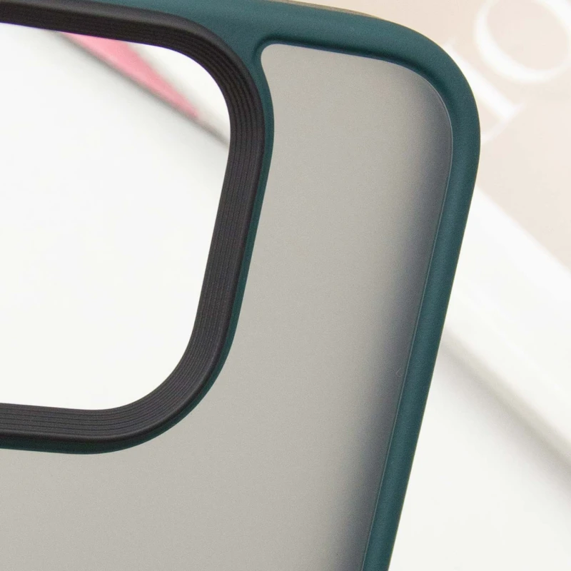 TPU+PC с металлическими кнопками для Apple iPhone 16 Pro Max – Зеленый / Dark Green. Фото 6 из 6