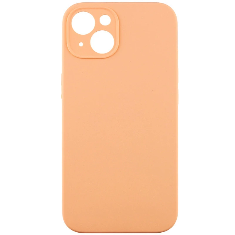 Чехол с защитой камеры Silicone Case для Apple iPhone 14 (6.1") – Оранжевый / Cantaloupe. Фото 1 из 7