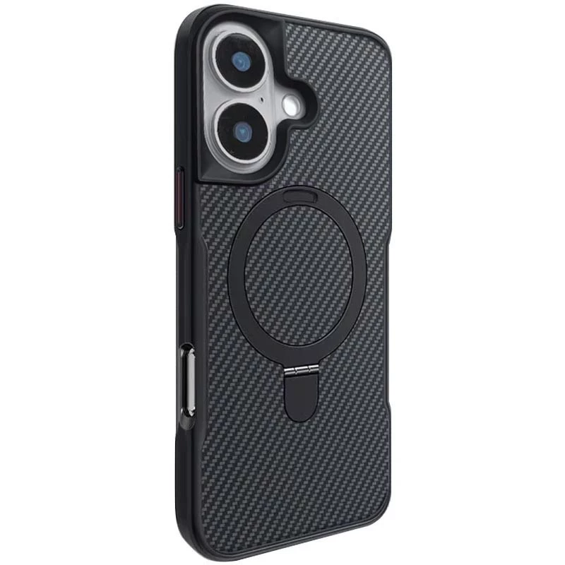 Кольоровий TPU+PC з металевими кнопками , кільцем та MagSafe для Apple iPhone 17e (6.1") фото 2 з 2