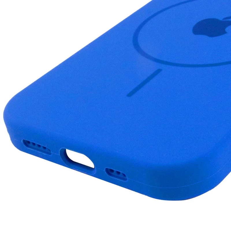 Чехол Silicone Armor Max with MagSafe для Apple iPhone 12 Pro Max (6.7") – Синий / Capri Blue. Фото 6 из 6