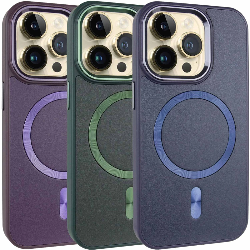 Шкіряний чохол з MagSafe на Apple iPhone 13 Pro Max (6.7") фото 1 з 2