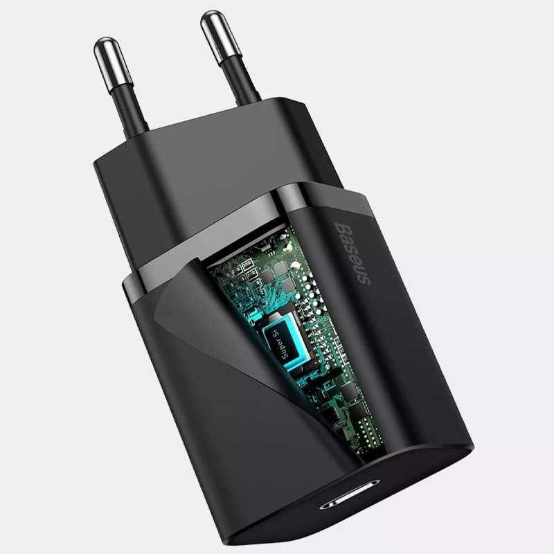 СЗУ Baseus Super Si Quick Charger 1C 20W – Черный. Фото 3 из 3