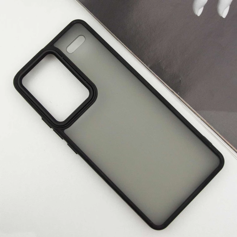 Чехол TPU+PC Lyon Frosted на Xiaomi Redmi Note 13 Pro+ – Black. Фото 3 из 9