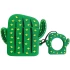 Силиконовый футляр Smile Fruits series для наушников AirPods 1/2 + кольцо – Cactus. Фото 1 из 5