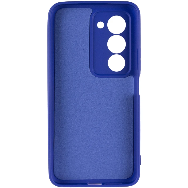 Цветной силиконовый чехол GETMAN с закрытой камерой на Xiaomi Redmi 15 (Global) – Синий / Deep navy. Фото 4 из 6