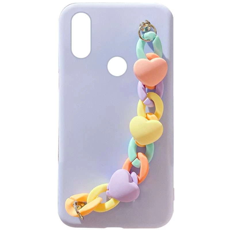 

Чехол Heart с цепочкой для Huawei P Smart+ (nova 3i) (Lilac Blue)