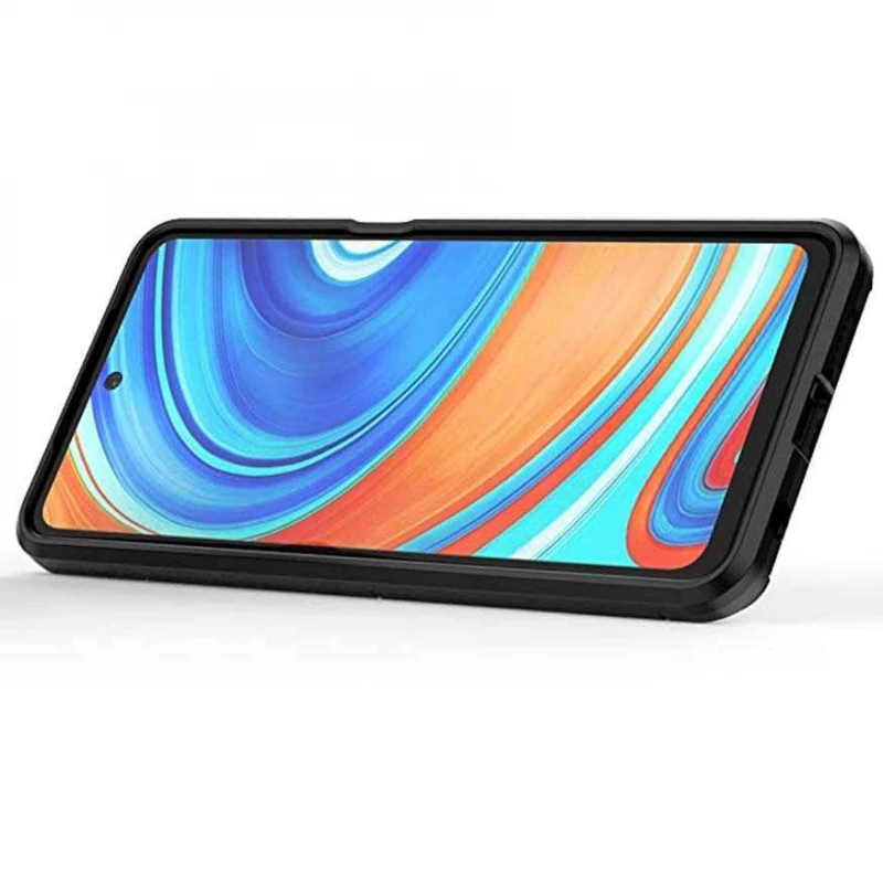 Протиударний чохол Transformer з кільцем на Xiaomi Redmi Note 9 / Redmi 10X – Сірий / Metal slate. Фото 5 з 5