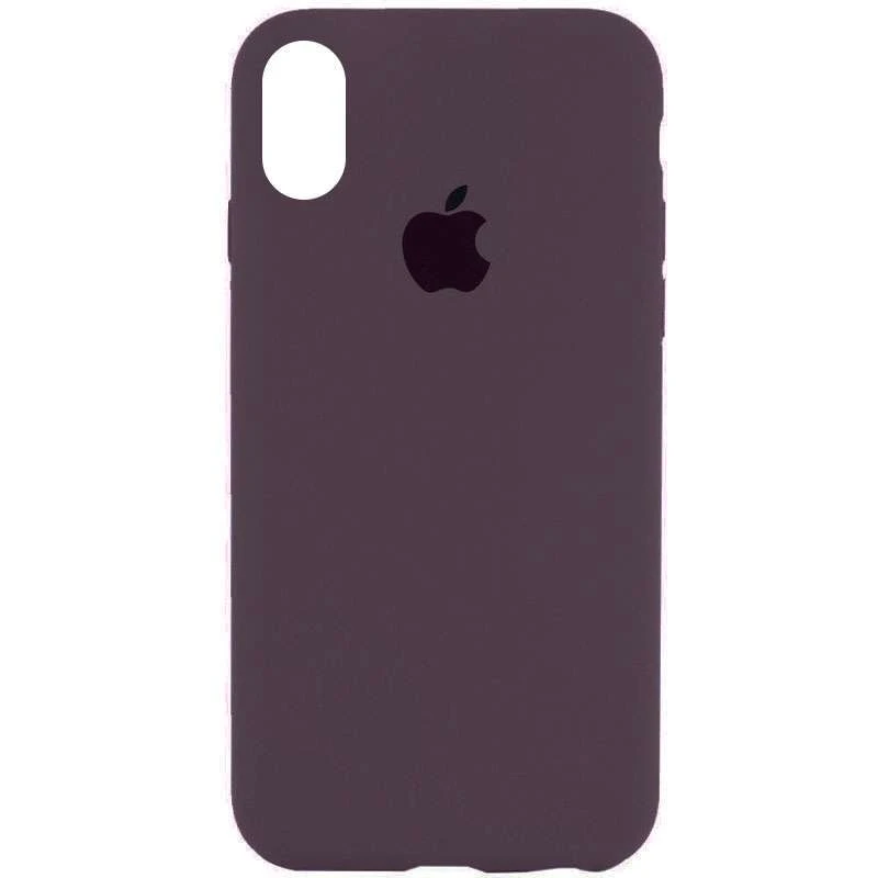 

Чехол Silicone Case с закрытым низом для Apple iPhone XS Max (6.5") (Фиолетовый / Elderberry), Фіолетовий / elderberry