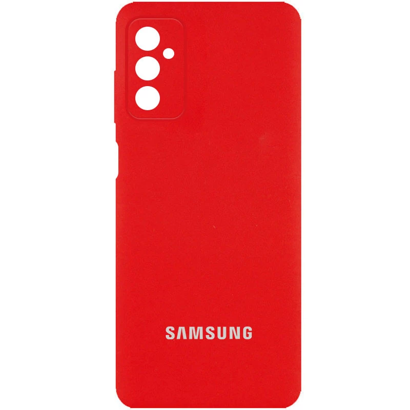 

Чехол Silicone Case с закрытым низом и защитой камеры для Samsung Galaxy A24 4G (Красный / Red), Червоний / red