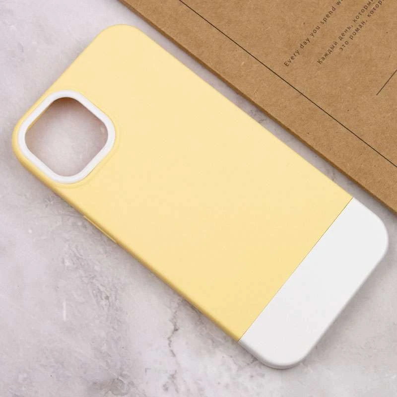 Двухцветный чехол Bichromatic для Apple iPhone 13 (6.1") – Creamy-yellow / White. Фото 6 из 6