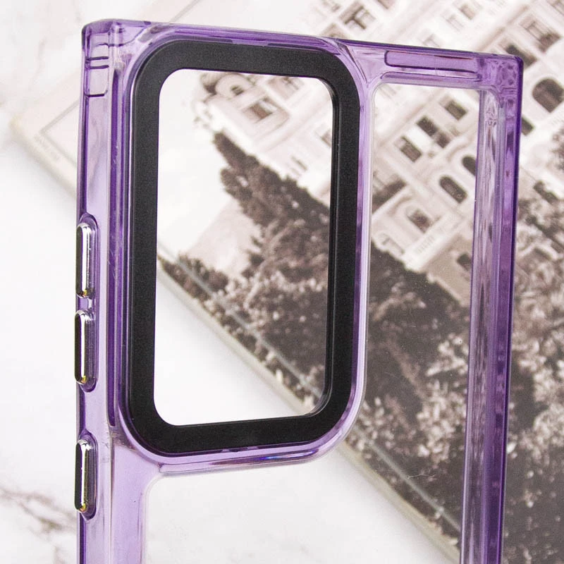 Кольоровий чохол TPU+PC на Samsung Galaxy S24 Ultra – Purple. Фото 4 з 7