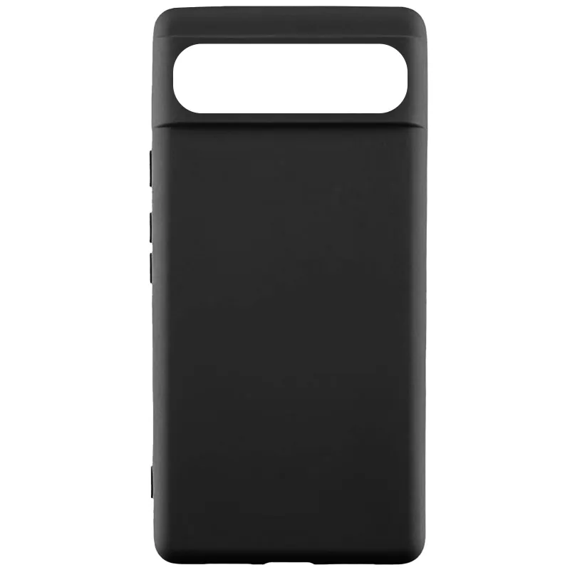 Кольоровий силіконовий чохол GETMAN на Google Pixel 11 Pro XL – Чорний / Black. Фото 1 з 2