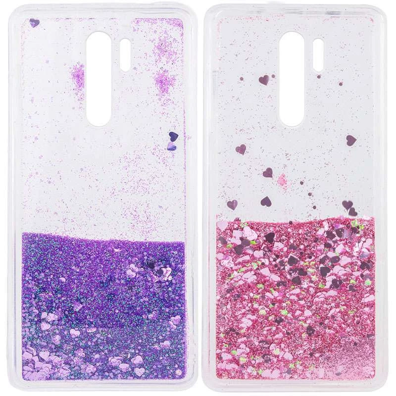 

Чохол Liquid hearts з блискітками, що переливаються, на Xiaomi Redmi 9