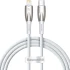 Дата кабель Baseus Glimmer Series Fast Charging Data Cable Type-C to Lightning 20W 1m (CADH00000) – White. Фото 1 из 5