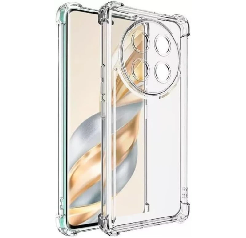 Ультратонкий силіконовий чохол GETMAN з критими бортами та камерою для Honor X9c – Безбарвний (прозорий). Фото 1 з 3