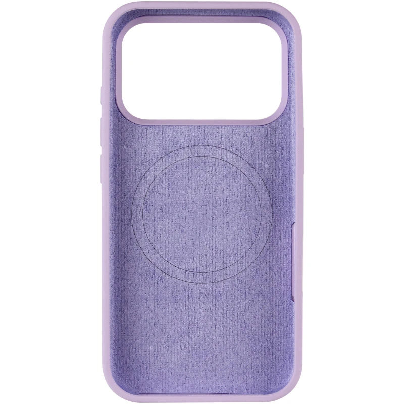 Чехол Silicone Case (AA) Logo with MagSafe для Apple iPhone 17 Pro Max (6.9") – Сиреневый / Lilac. Фото 6 из 12