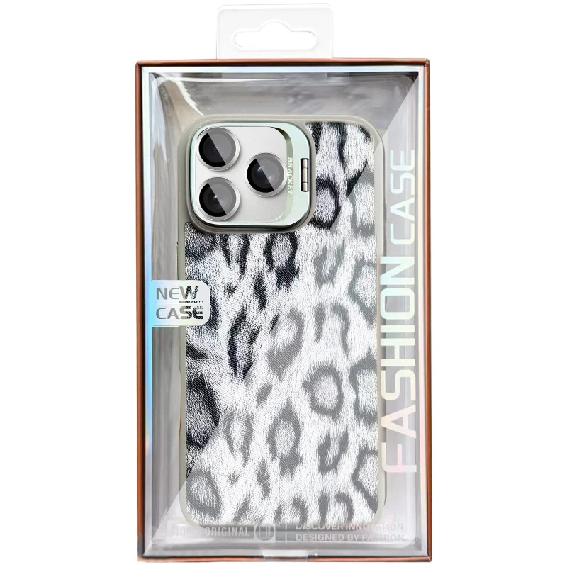 Чехол TPU+PC Wild Leopard with MagSafe and Lens для Apple iPhone 15 Pro (6.1") – Grey. Фото 4 из 7