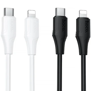 Дата кабель Hoco X124 Bien silicone Type-C to Lightning 27W (1m) фото 1 з 1