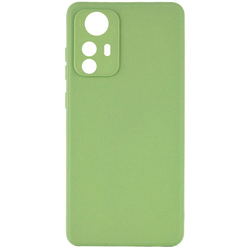 

Цветной силиконовый чехол с защитой камеры для Xiaomi Redmi Note 12S (Фисташковый), Фісташковий