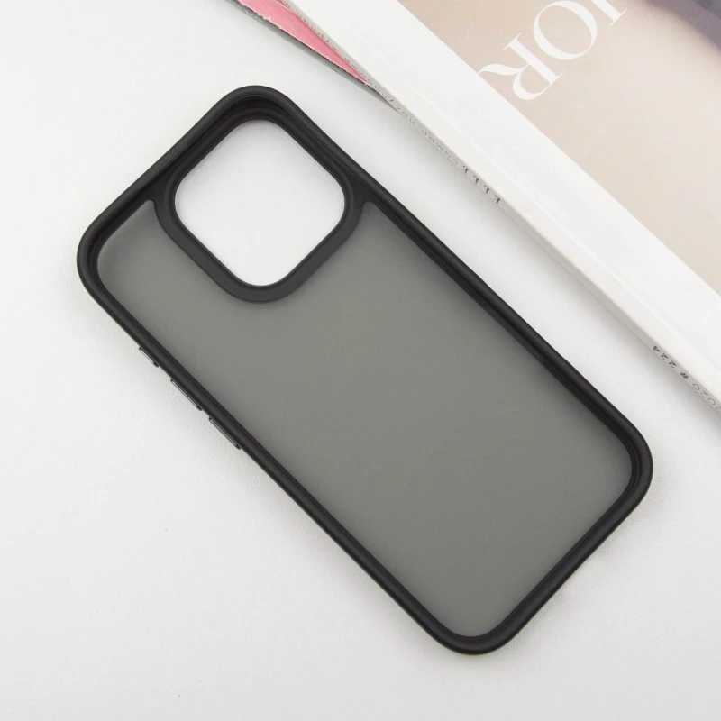 TPU+PC с металлическими кнопками для Apple iPhone 16 Pro Max – Черный. Фото 4 из 6