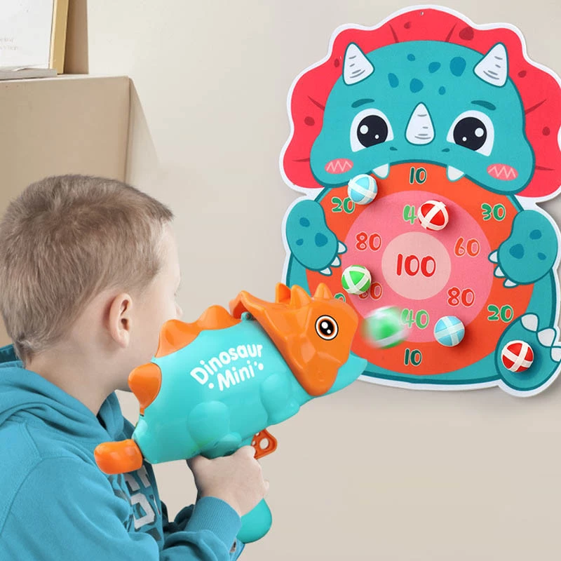 Інтерактивна гра Dinosaur Athletics Gun на липучках + мішень – Green. Фото 5 з 8