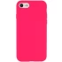 Чохол з закритим низом Silicone Case на Apple iPhone SE (2020) – Рожевий / Barbie pink. Фото 1 з 1