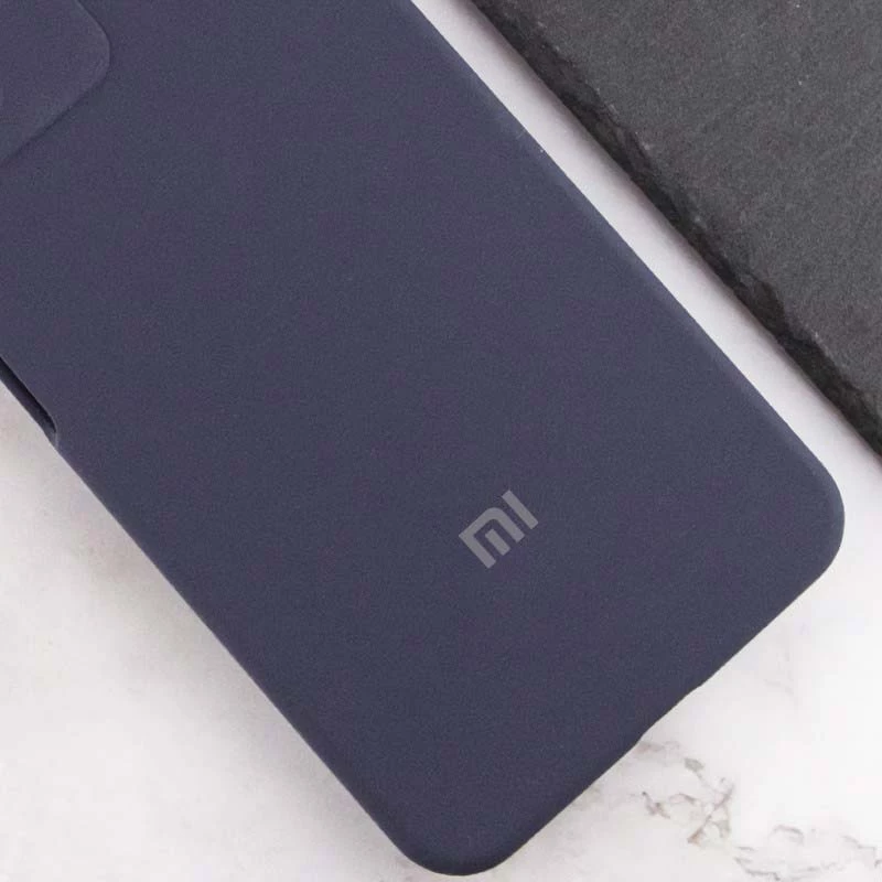 Чохол Silicone Case Lakshmi Premium L з закритою камерою на Xiaomi Poco M6 4G – Темно-синій / Midnight blue. Фото 3 з 3