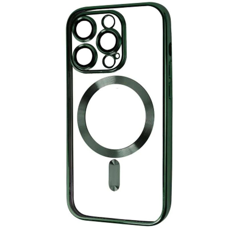 

Хромовий TPU чохол з MagSafe на Apple iPhone 14 Pro (6.1") (Green)