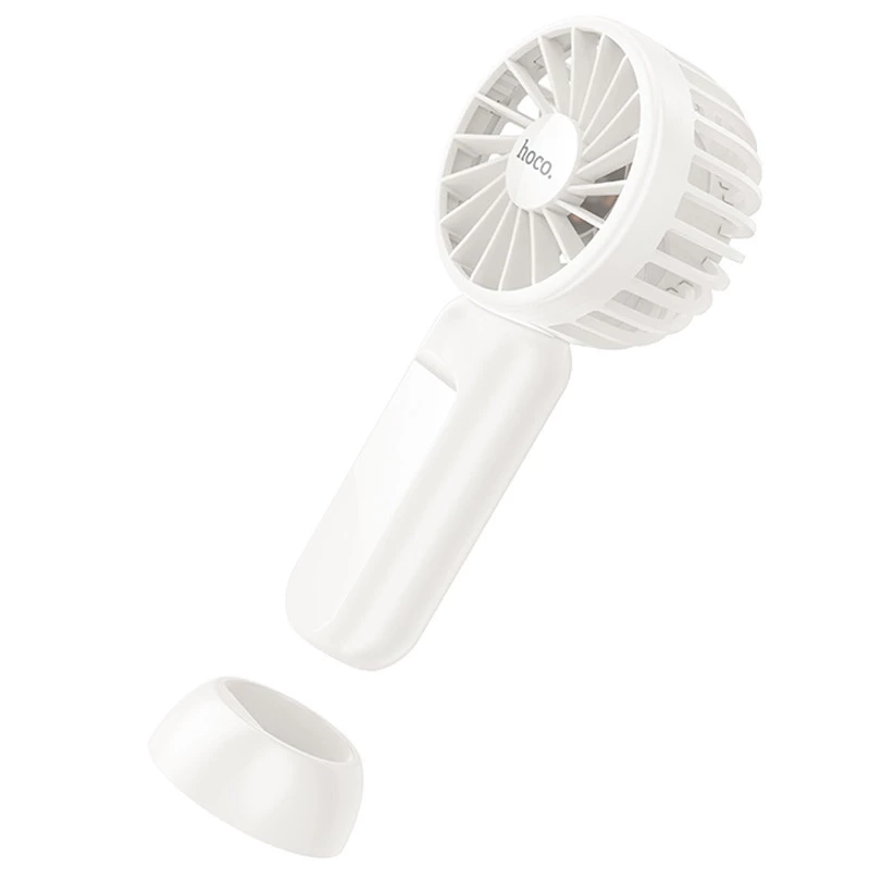 Портативний вентилятор Hoco HX60 Nimble portable handheld fan 1200 mAh – White. Фото 3 з 8