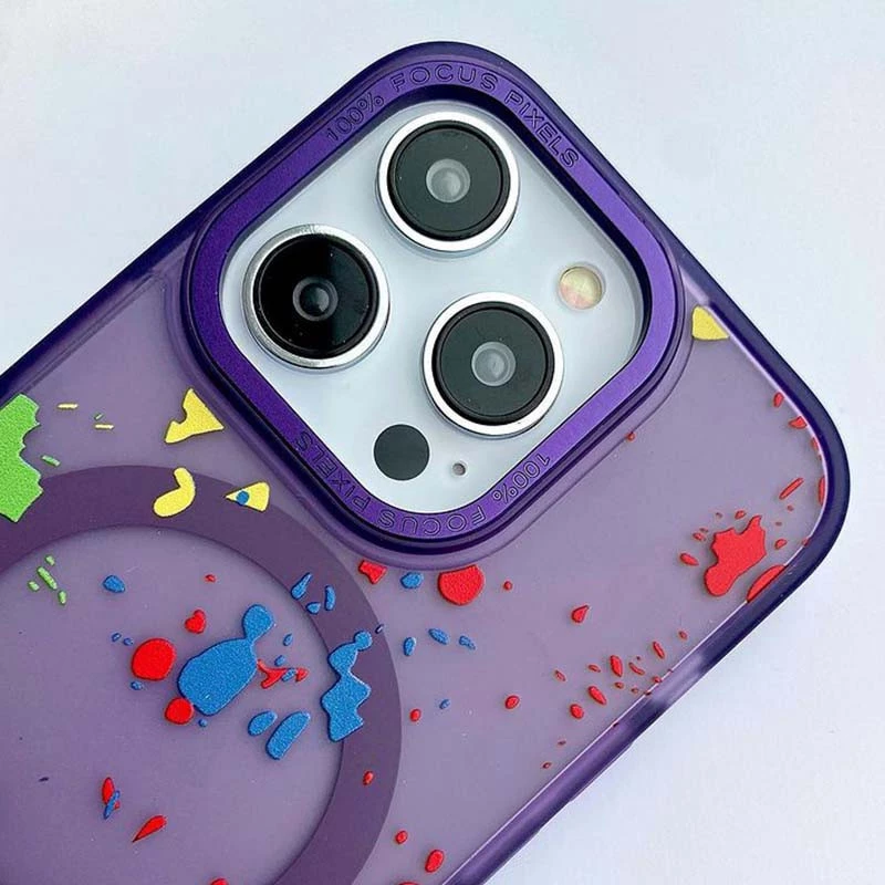 Чохол абстракція малювання з MagSafe на Samsung Galaxy S25 – Dark purple. Фото 2 Чохол абстракція малювання з MagSafe на Samsung Galaxy S25 – Dark purple. Фото 2 з 2