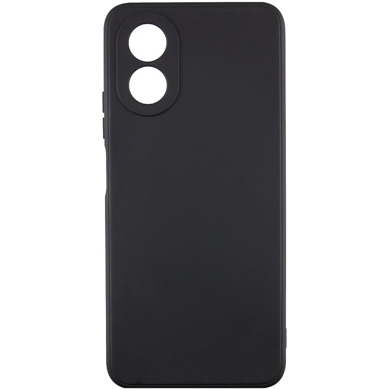 

Цветной силиконовый чехол с защитой камеры для Oppo A98 (Черный / Black), Чорний / black