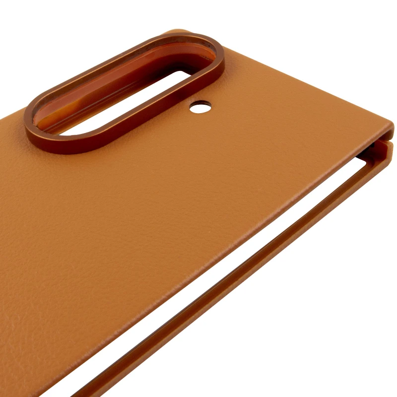 Шкіряний чохол Leather Case Premium на Samsung Galaxy Z Fold7 – Tan. Фото 8 з 11