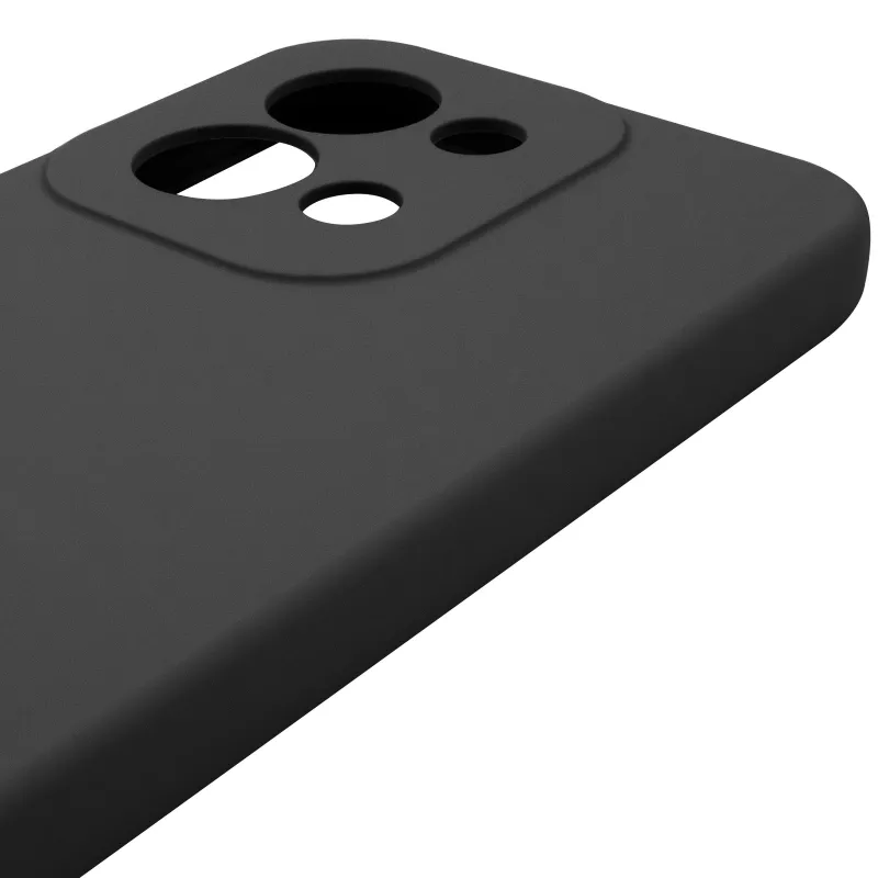 Чехол Silicone Case Lakshmi Premium з закритою камерою на Xiaomi Redmi 15C (EU) – Черный / Black. Фото 7 из 8