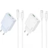МЗП Hoco C142A Direct PD20W+QC3.0 (1USB-A/1C) + кабель Type-C to Lightning фото 1 з 1