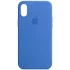 Чехол Silicone Case с закрытым низом для Apple iPhone XS Max (6.5") – Синий / Capri Blue. Фото 2 из 2